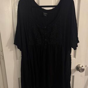 Women's Black Top tunic